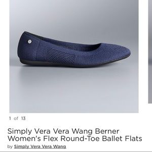 Simply Vera Vera Wang Round Toe Ballet Flats